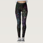 Fleurs dans les Leggings de nuit (Devant)