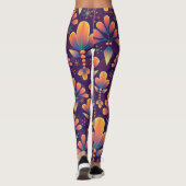 fleurs dans les leggings en fleurs (Dos)