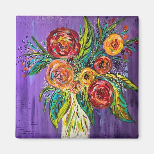 Fleurs dans un aimant de vase (Devant)