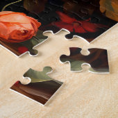 Fleurs dans un puzzle de vase (Côté)