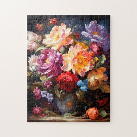 Fleurs dans un puzzle de vase (Vertical)