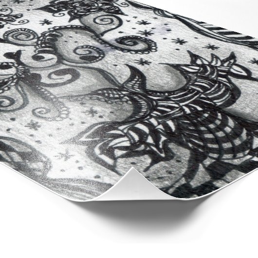 Fleurs dans un vase Art inspiré Impression (Coin)