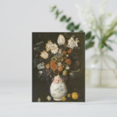 Fleurs dans un Vase de Judith Leyster Carte postal (Debout devant)