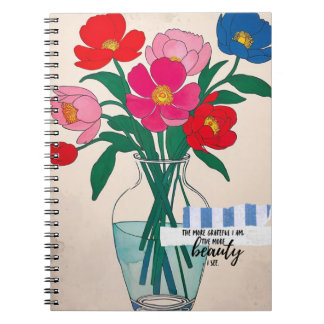 Fleurs dans un vase | Journal de notes
