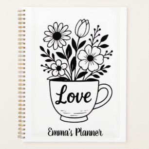 Fleurs dans une tasse de thé