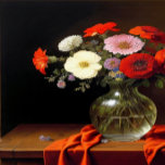 Fleurs dans une toile de vase<br><div class="desc">Les fleurs dans un vase sont comme une vie dans un bocal. La beauté s'estompera, mais elle restera dans les mémoires. C'est un rappel que la vie est belle, mais ce n'est qu'un cadeau temporaire. Nous devrions chérir les moments que nous avons, parce qu'ils seront bientôt partis, et nous ne...</div>