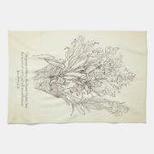 Fleurs Dans Vase Écriture Serviette de plat (Horizontal)