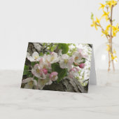 Fleurs d'Apple sauvage - carte de voeux (Fleur jaune)