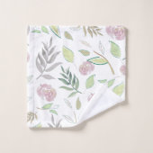 Fleurs d'aquarelle (Gant de toilette)