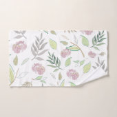 Fleurs d'aquarelle (Serviette à main)