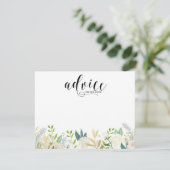 Fleurs d'aquarelle avec carte de conseil Gold Foil (Debout devant)