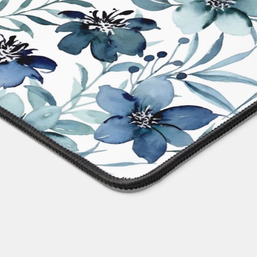 Fleurs d'aquarelle bleue (Coin)