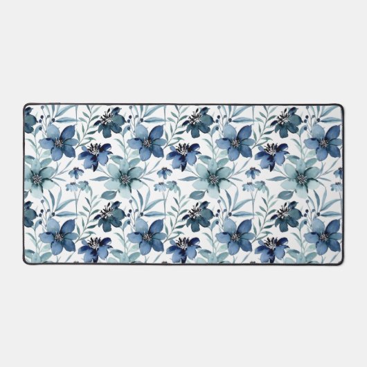 Fleurs d'aquarelle bleue (Recto)