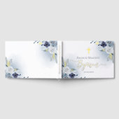 fleurs d'aquarelle bleue Baptême (Complet)