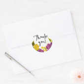 Fleurs d'aquarelle Boho | Sticker Merci (Enveloppe)