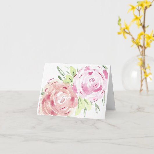 fleurs d'aquarelle carte pour notes (Fleur jaune)
