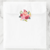 Fleurs d'aquarelle classiques | Autocollant floral (Sac)