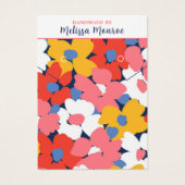 Fleurs d'aquarelle colorée Collier bijoux (Devant)