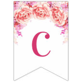 Fleurs d'aquarelle de rose de bannière de (Premier drapeau)