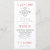 Fleurs d'aquarelle Élégants programmes Mariages de (Dos)