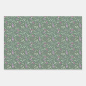 Fleurs d'aquarelle enveloppant des feuilles de pap (Devant)