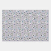 Fleurs d'aquarelle enveloppant des feuilles de pap (Devant 2)