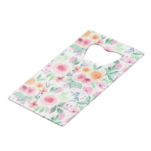 Fleurs d'aquarelle et feuilles (Dos Angle)