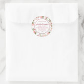 Fleurs d'aquarelle et stickers d'or rose (Sac)