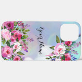 Fleurs d'aquarelle iPhone 12 Pro Max coque iphone (Verso / Droite)