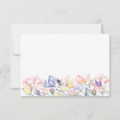 Fleurs d'aquarelle - merci douche nuptiale (Dos)