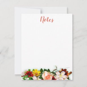 Fleurs d'aquarelle Modèle manuscrites
