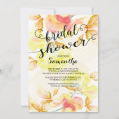 Fleurs d'aquarelle modernes Invitation de douche n (Devant)
