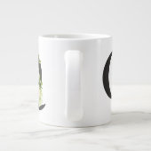 Fleurs d'aquarelle Mug avec la lettre Q (Dos)