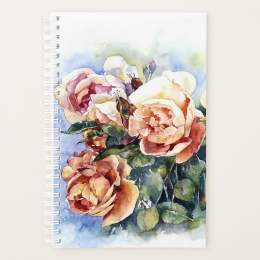 Fleurs d'aquarelle orange rose bourgeon illustrati (Devant)