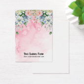 Fleurs d'aquarelle portant des cartes d'affichage (Bureau)