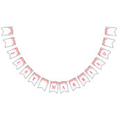 Fleurs d'aquarelle rose de la bannière mariée (Tout)