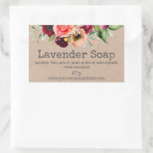 Fleurs D'Aquarelle Sur Étiquettes De Savon Kraft (Sac)