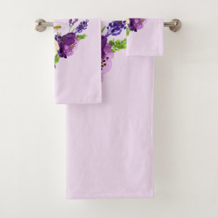 Fleurs d'aquarelle ultra violette