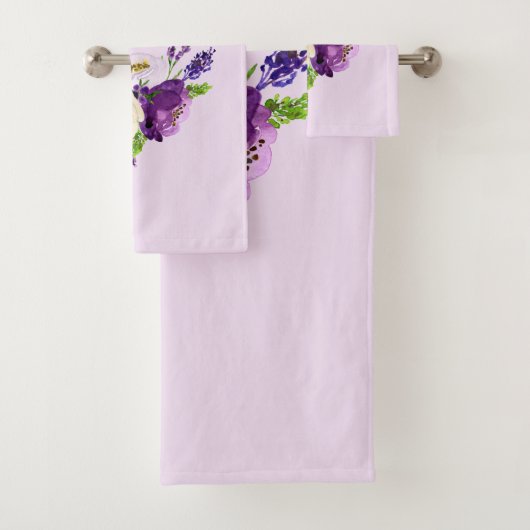 Fleurs d'aquarelle ultra violette (En situation)
