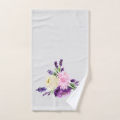 Fleurs d'aquarelle ultra violette (Serviette à main)