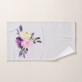 Fleurs d'aquarelle ultra violette (Serviette à main)