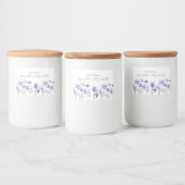 Fleurs d'aquarelle violet étiquettes (Bouteilles)