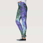Fleurs d'arbre de Jacaranda Leggings Couleurs Past (Gauche)