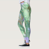 Fleurs d'arbre de Jacaranda Leggings Couleurs Past (Gauche)