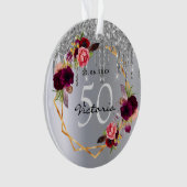 Fleurs d'argent d'anniversaire parties scintillant (devant)