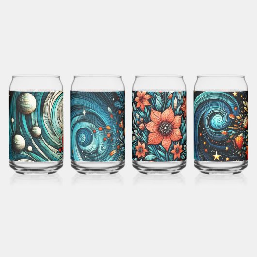 Fleurs D'Art Contemporain Dans L'Espace (Recto)