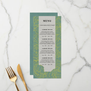 Fleurs d'art en ligne, menu floral turquoise ou li