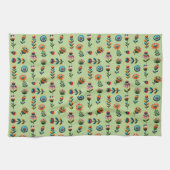 Fleurs d'Art populaire Serviette de cuisine (Horizontal)