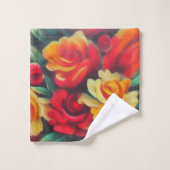 Fleurs d'automne (Gant de toilette)