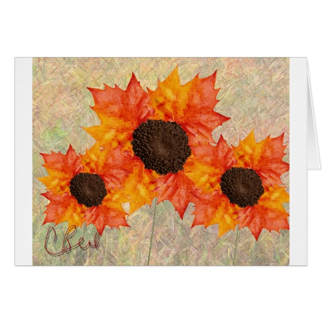 Fleurs d'automne (Devant horizontal)